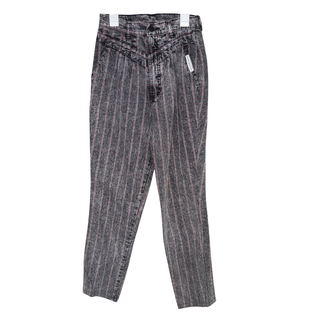 Rocky Mountain Western Bareback Jeans Acid Wash Striped High Rise *Altered Waist